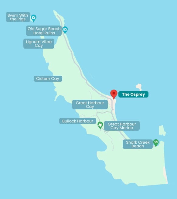 map-image-new3 - The Osprey Resort, Berry Islands, Bahamas Beach Resort Beachfront Villa In Bahamas